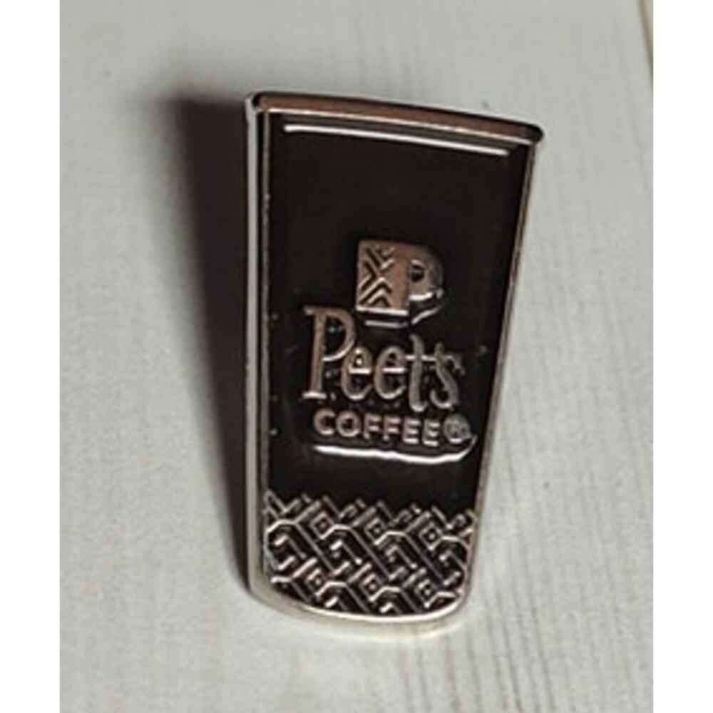 Peet's Coffee Lover Pin Logo To Go Coffee Cup Lapel Hat Badge